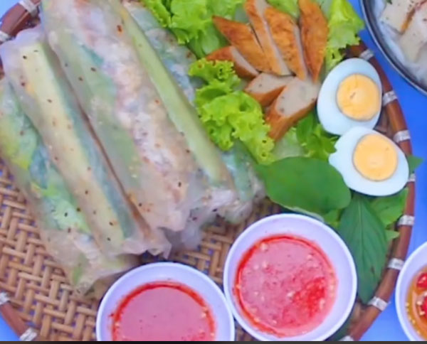 chả cá Nha Trang nấu gì ngon-bánh tráng cuốn chả cá