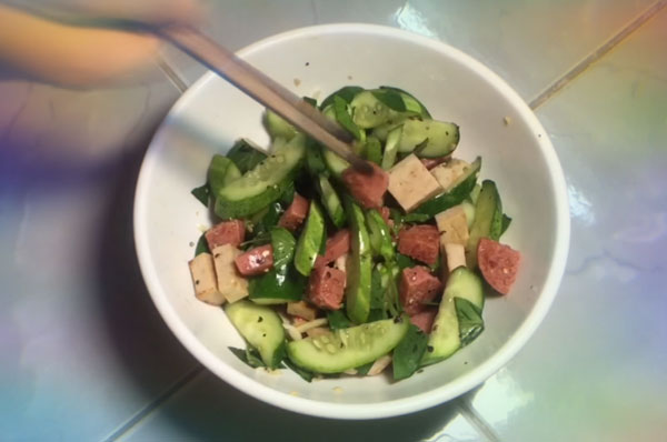 nem chua bình định trộn
