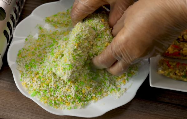 cách làm chả giò chay chiên xù