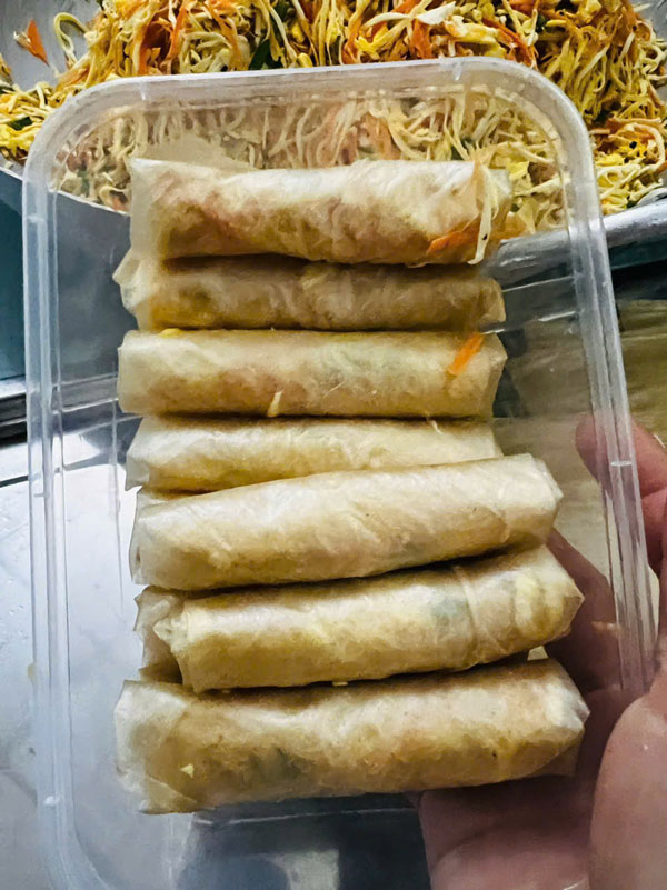 Cách làm bún chả giò chay