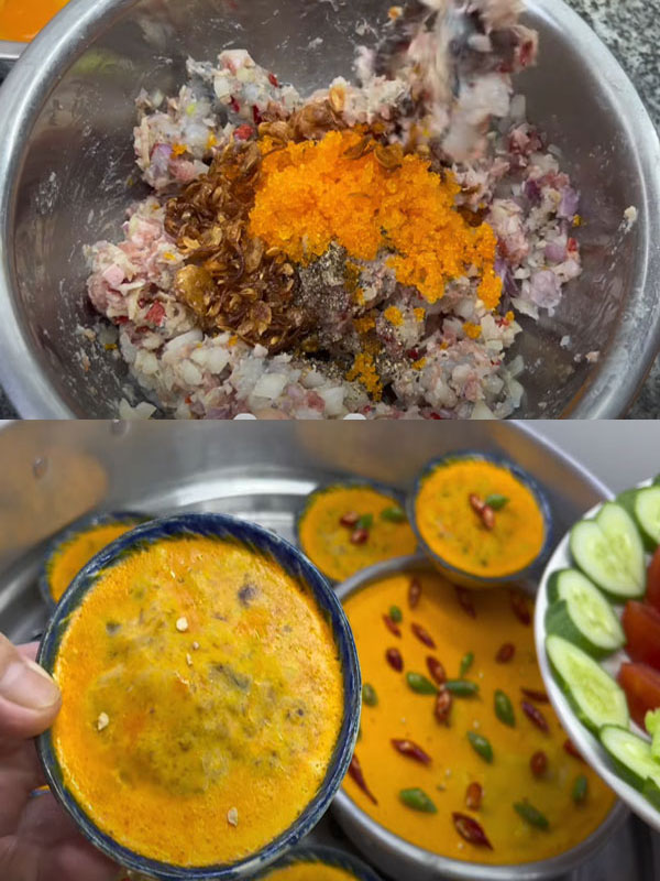 Mắm cá thu chưng ngon