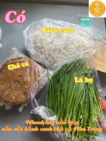 Giá combo nấu bánh canh chả cá Nha Trang lá hẹ