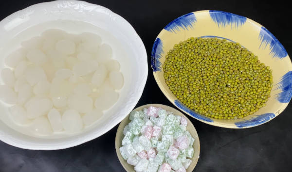 Nguyên liệu nấu chè hạt đác đậu xanh